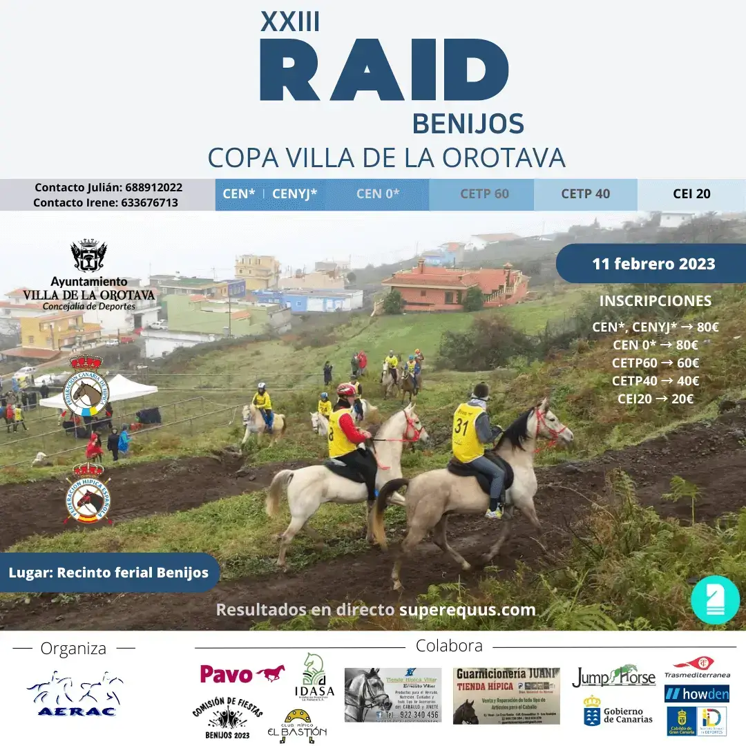 Poster of XXIII Raid Benijos Copa Villa de la Orotava