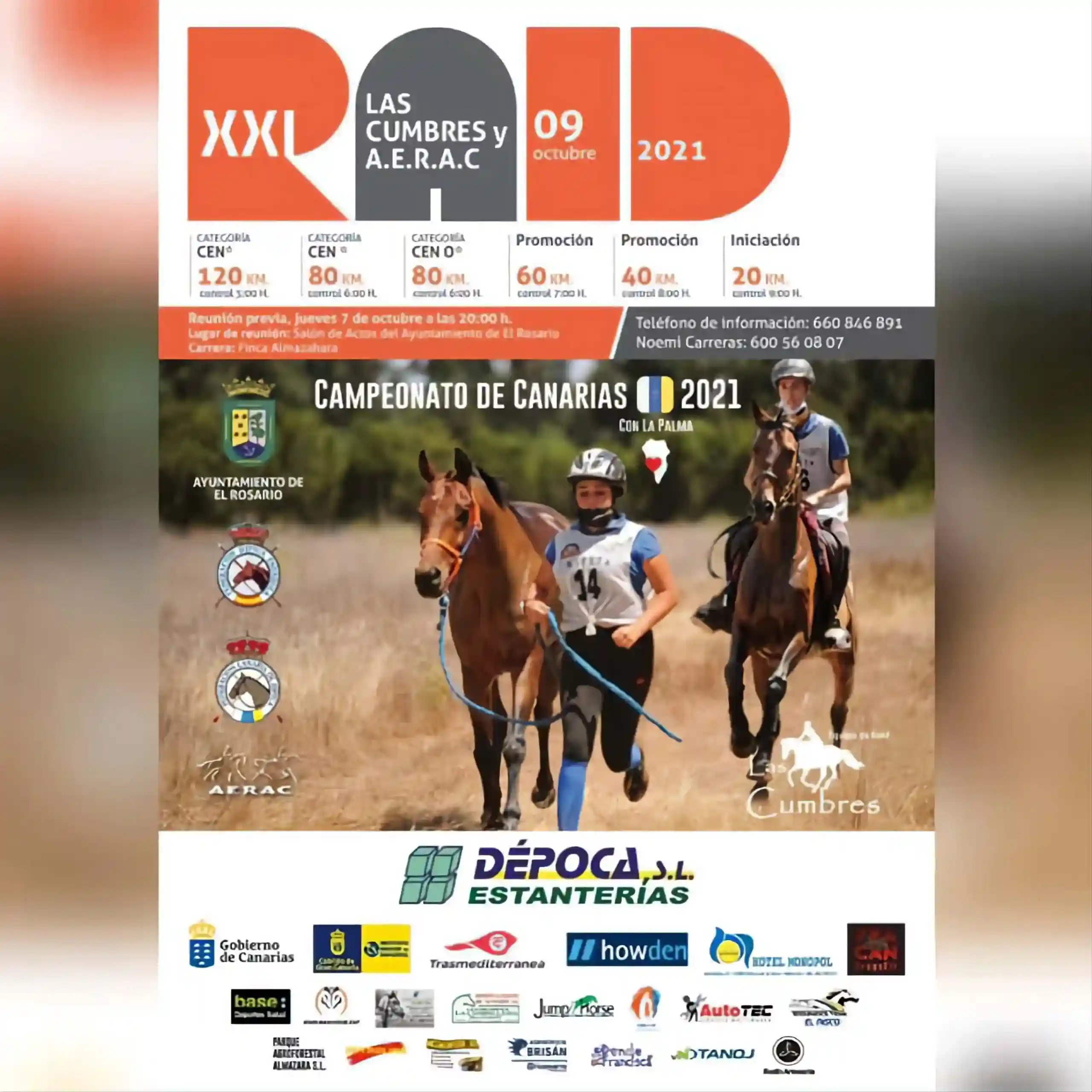 Poster of XXI Raid las Cumbres y AERAC Campeonato de Canarias 2021